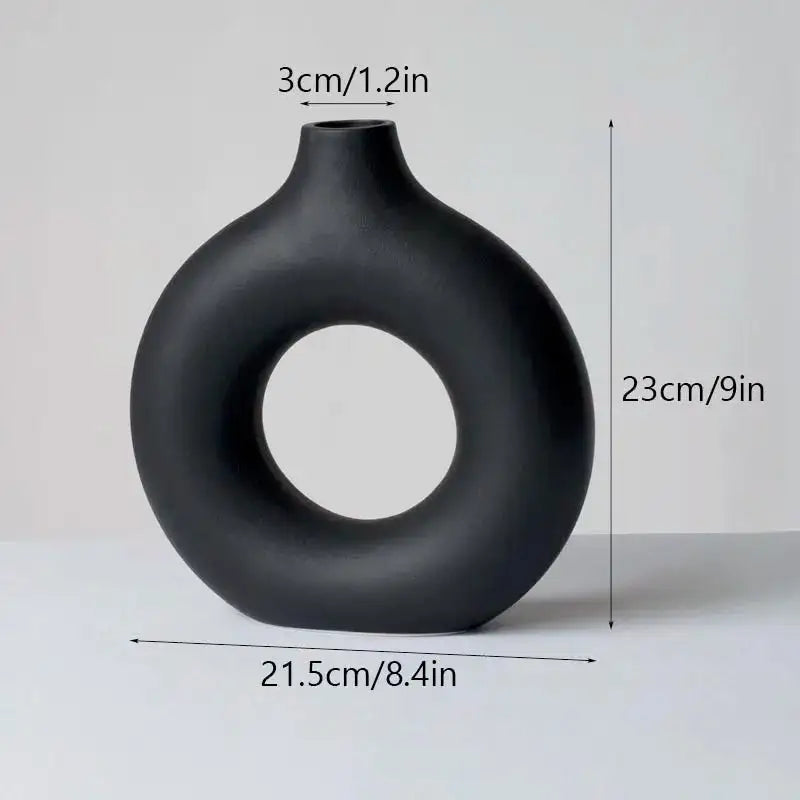 Round Ceramic Vase