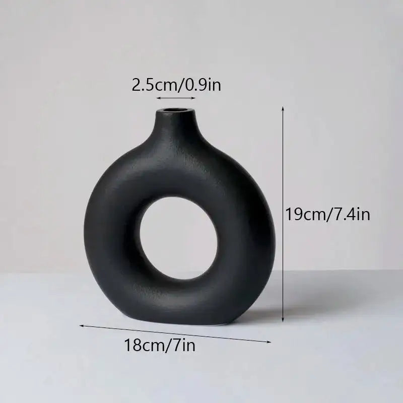 Round Ceramic Vase