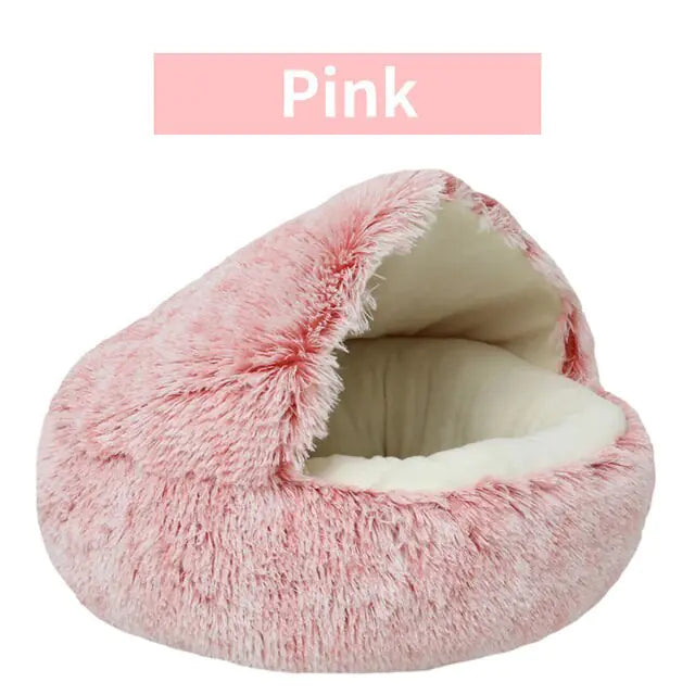 Plush Round Cat Bed